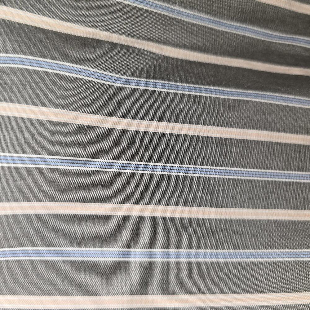 Kenneth Roberts Platinum Men's Long Sleeve Button-Up Shirt Gray Striped